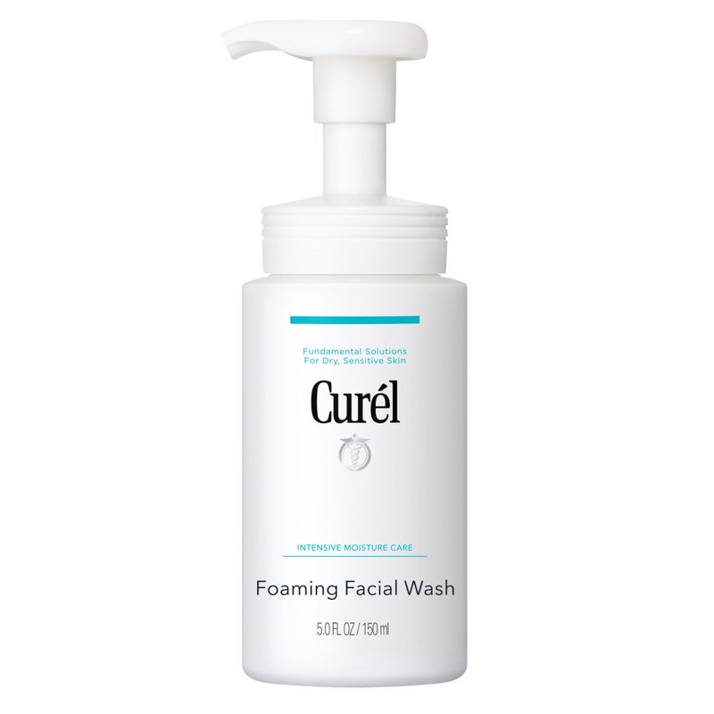 Curel Japanese Skin Care Foaming Facial Wash, Face Wash for Dry, Sensitive Skin, Cleanses and Protects Natural Ceramides, pH Balanced, Fragrance & Alcohol Free Facial Cleanser, Step 2 of 2, 5 Fl Oz - Image 1