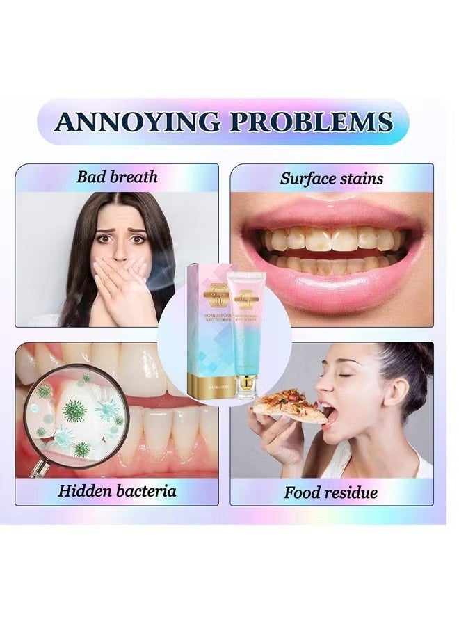 ORALHOE Niacinamide Whitening Toothpaste, Nicotinamide Dazzling White Toothpaste, Fresh Breath Niacinamide Whitening Toothpaste, Body Accel Niacinamide Whitening Toothpaste, Remove Tooth Stains, 100G - Image 3