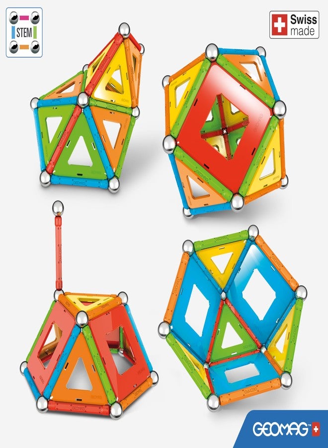 Geomag Magnetic Sticks and Balls Building Set, Magnet Toys for STEM, Creative, Educational Construction Play, Swiss-Made Innovation, Confetti 50 Piece Age 3+, Light Blue, Orange, Green, Red, Yellow - Image 2
