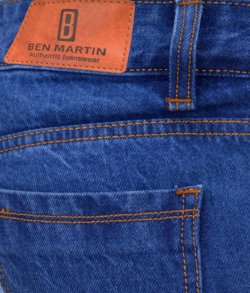 Ben Martin Men's Regular Fit Jeans (BMWJJ-9-LB38a_Blue_38) - Image 5