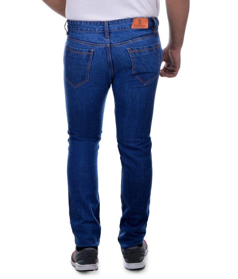 Ben Martin Men's Regular Fit Jeans (BMWJJ-9-LB38a_Blue_38) - Image 2