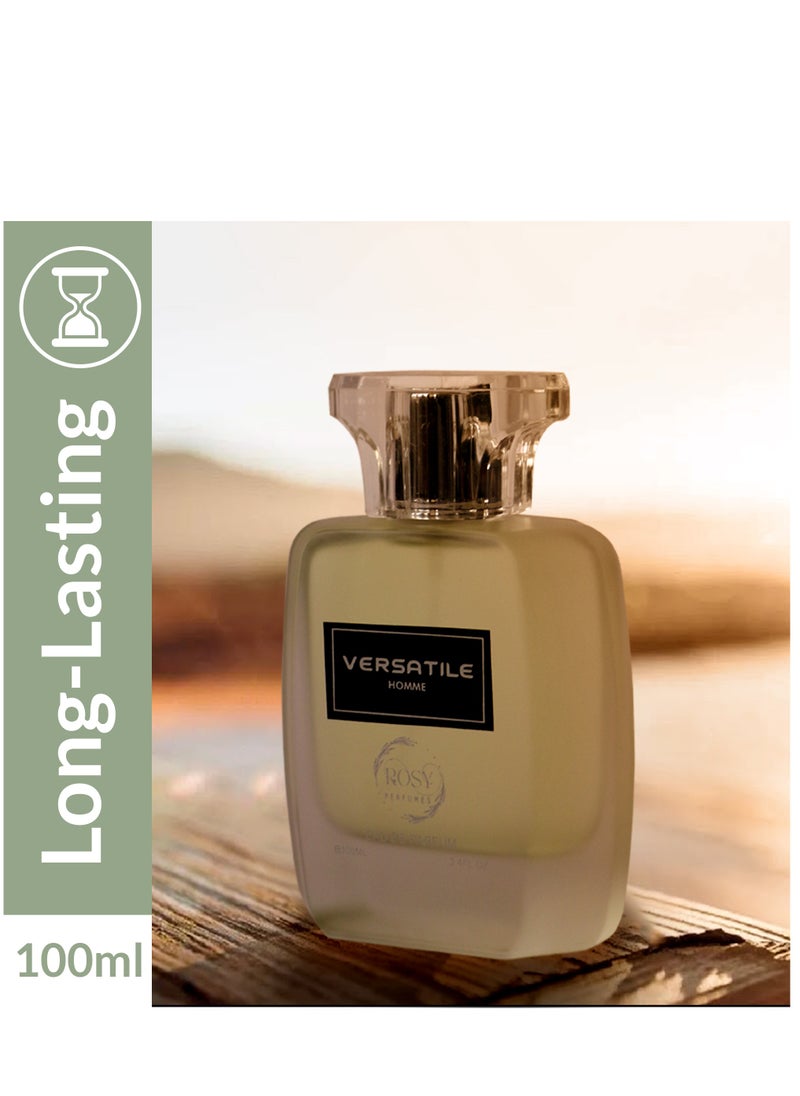 ROSY PERFUMES - VERSATILE Perfume for Men 24 Hours Long Lasting Men's Fragrances, Infused with Natural Pheromones Fragrance For Men, Gift for Valentines Day, Eau De Parfum (100ML) - Image 1