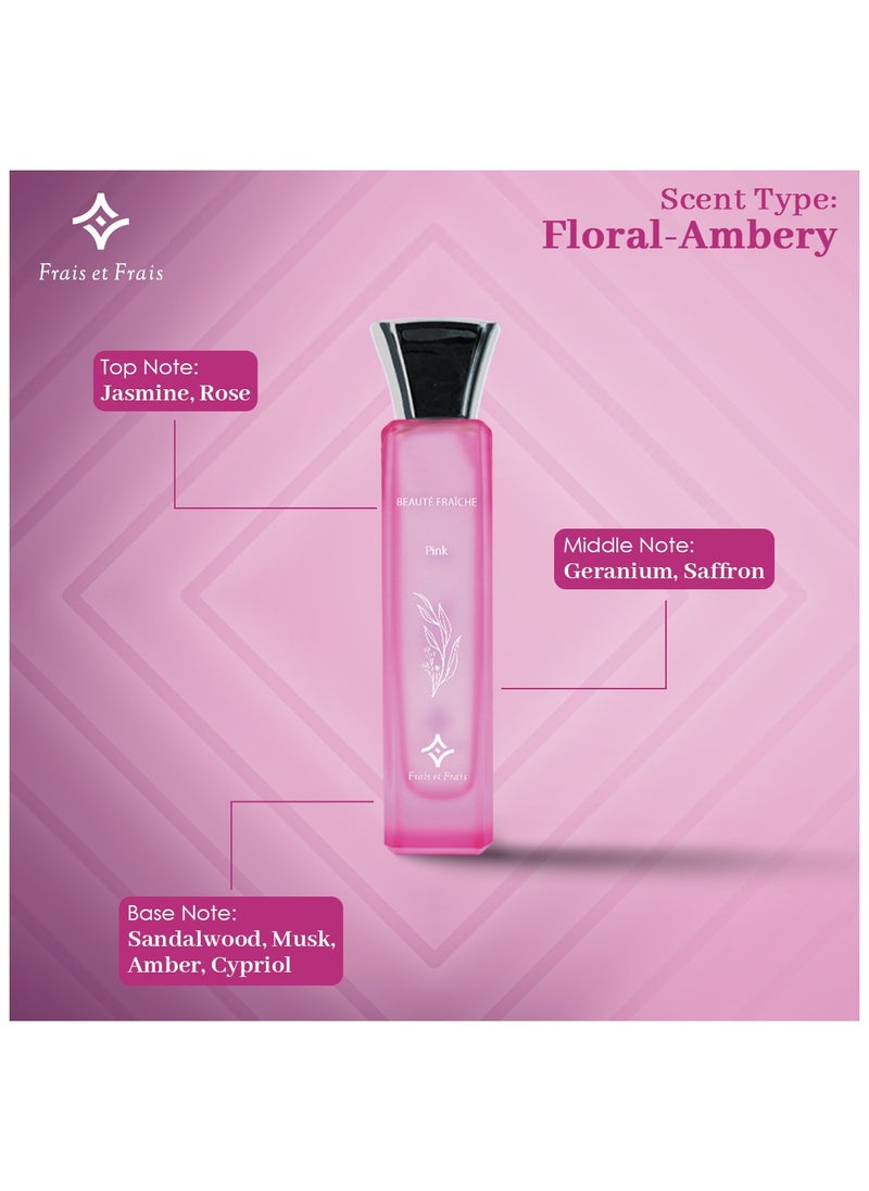 Frais Et Frais - Frais Et Frais Beaute Fraiche Pink Perfume 50ml - EDP - For Him & Her - Image 1