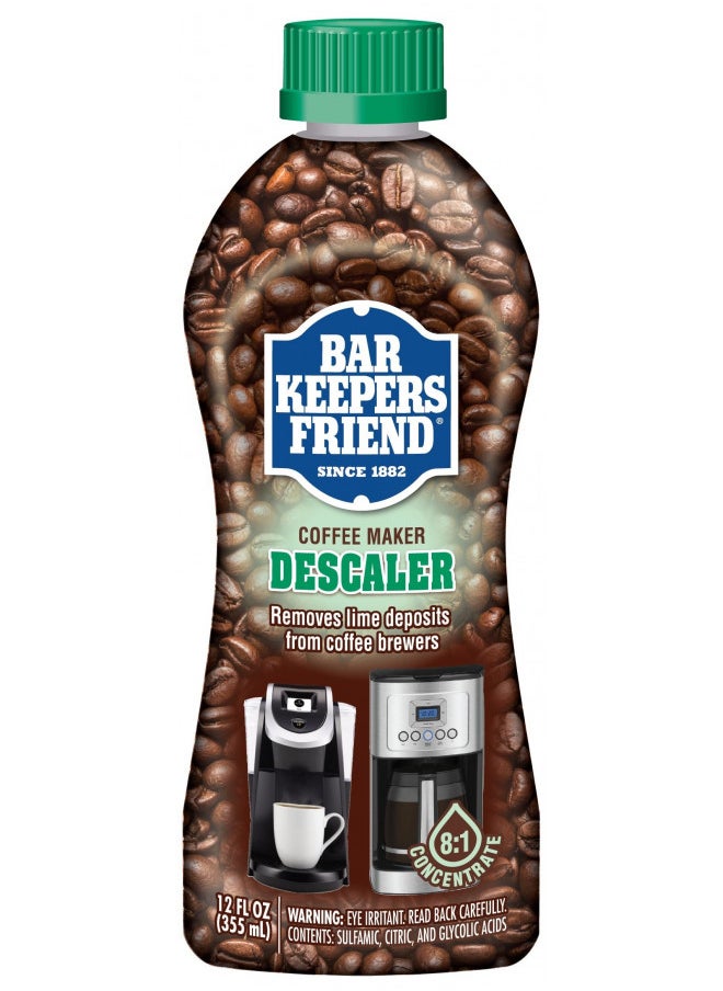 Bar Keepers Friend Coffee Maker Descaler (12 oz) - Removes Mineral Deposits from Espresso Makers and Automatic Drip and Single-Cup Coffee Makers - pzsku/Z85675CA9C90FE1C68A3BZ/45/_/1728458975/28774cc1-6169-40c1-b67a-09b840d96bf0