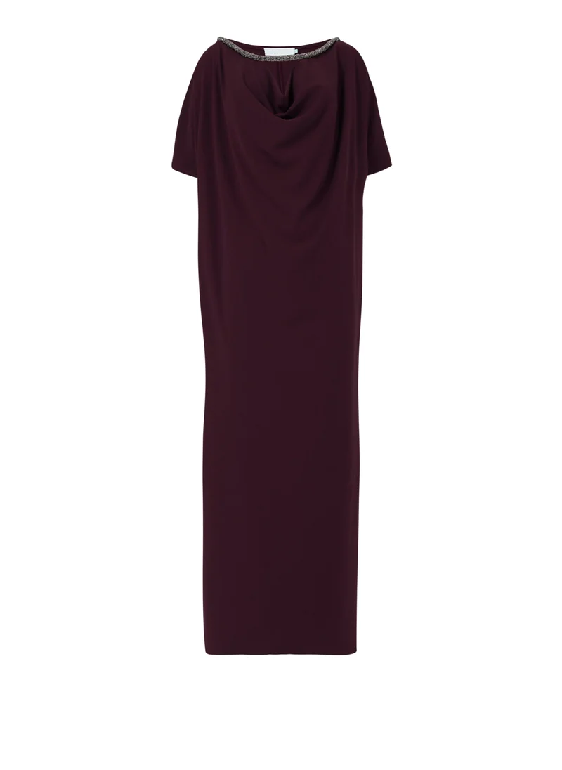 leem  Embellished Neckline Kaftan for Women | Best Price UAE