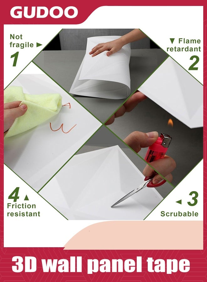 GUDOO Double-Sided Tape 50 M Traceless Removable Reusable Washable  Multipurpose Tape  - Image 3