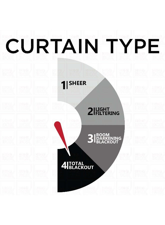 Home Box 2-Piece Martha Colour-Fast Dyed Jacquard Blackout Washable Curtain With Eyelets - Image 2