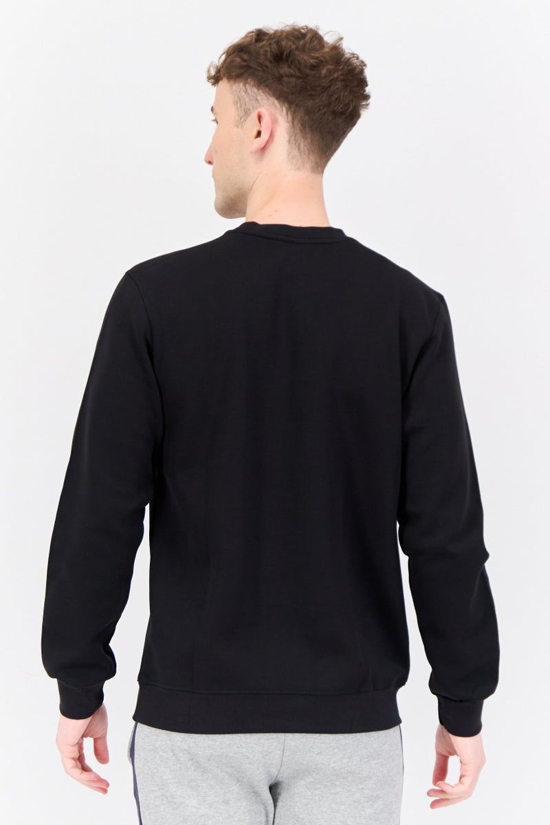 Adidas Men Sportswear Fit Long Sleeves Running Sweatshirt, Black  - Image 4