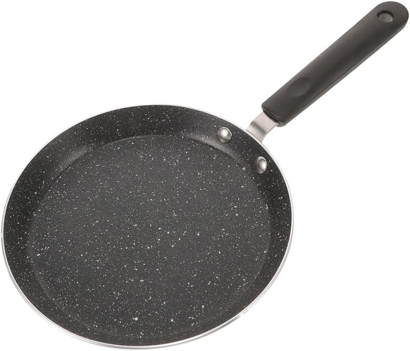 Kichvoe Nonstick Fry Pan and Breakfast Skillet 22cm Black with Composite Base, Compatible with Gas and Induction Stoves, Pancake and Egg Cooking Pan for Home Kitchen - Image 1