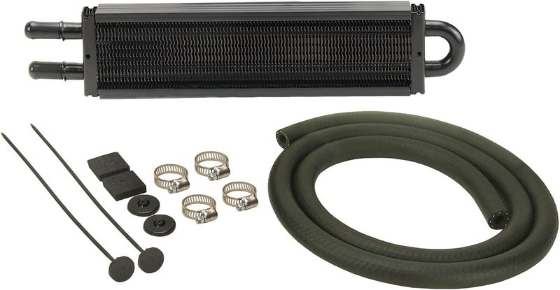 Derale 13200 Power Steering Cooler Kit with Copper Tubing and Aluminum Fins - Black - Image 1