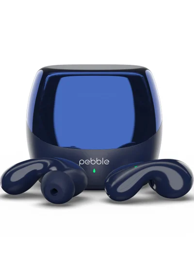 Pebble Wave Buds High Bass Clear Sound Quality, Passive Noise Cancellation, 10mm Dynamic Drivers, Premium Design, Up to 20Hrs Play time, IPX4, Fast Charging Smart watch