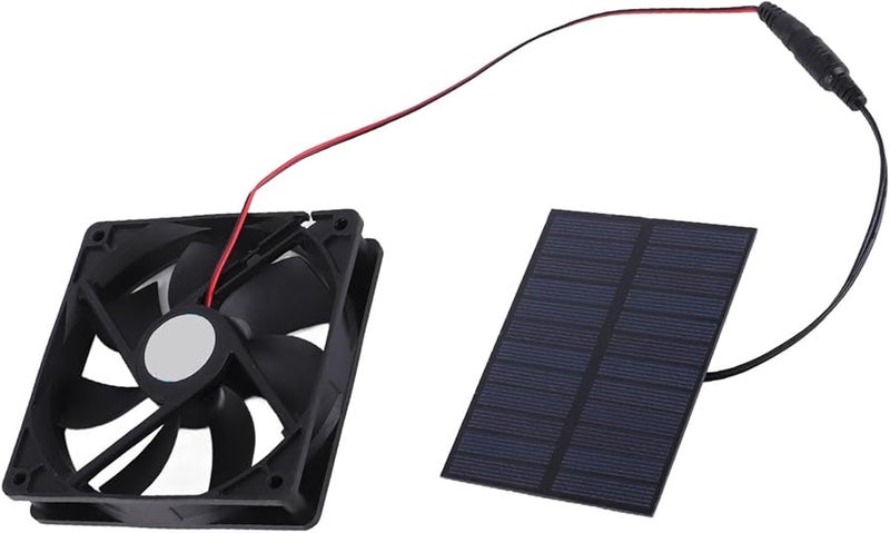 3W مجموعة مروحة تعمل بالطاقة الشمسية لتهوية حظيرة الدجاج والصوبة الزراعية والسقيفة - Image 3