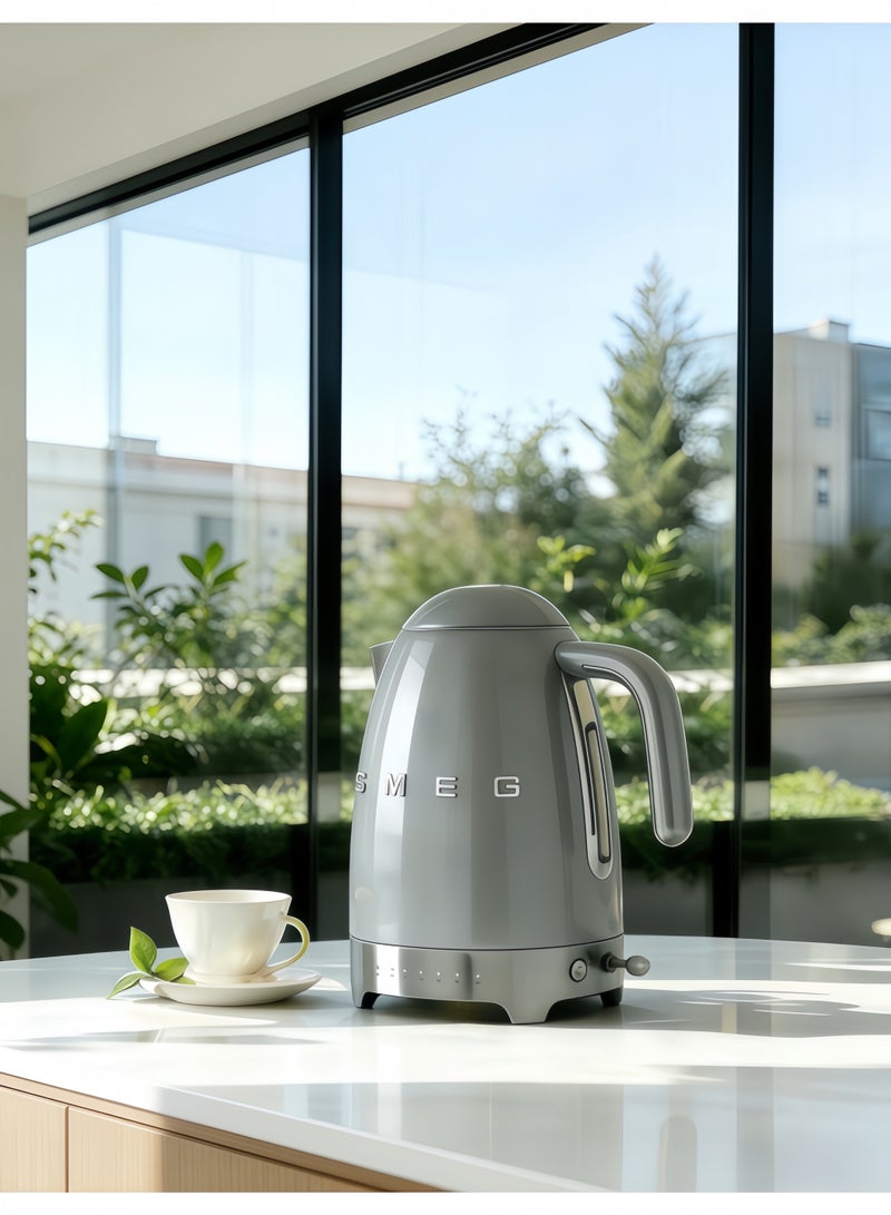 smeg Retro Advanced Temperature Control Electric Kettle 1.7L KLF04GREU-2400W (Gray) - Image 3