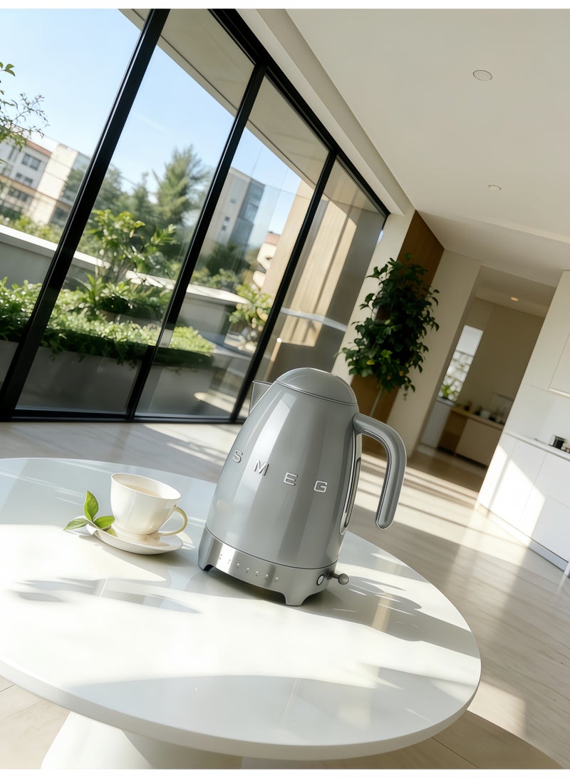 smeg Retro Advanced Temperature Control Electric Kettle 1.7L KLF04GREU-2400W (Gray) - Image 4