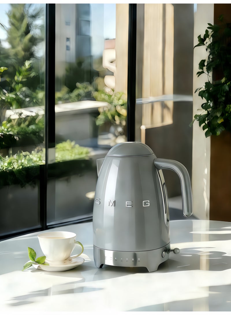 smeg Retro Advanced Temperature Control Electric Kettle 1.7L KLF04GREU-2400W (Gray) - Image 5