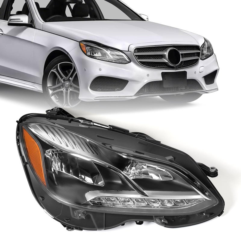 Huray Halogen Headlight for MercedesBenz EClass W212 SedanWagon 20142016 Halogen Type Headlamp wo Cornering Light Replacement for MB2503219 2128202239 Right Passenger Side