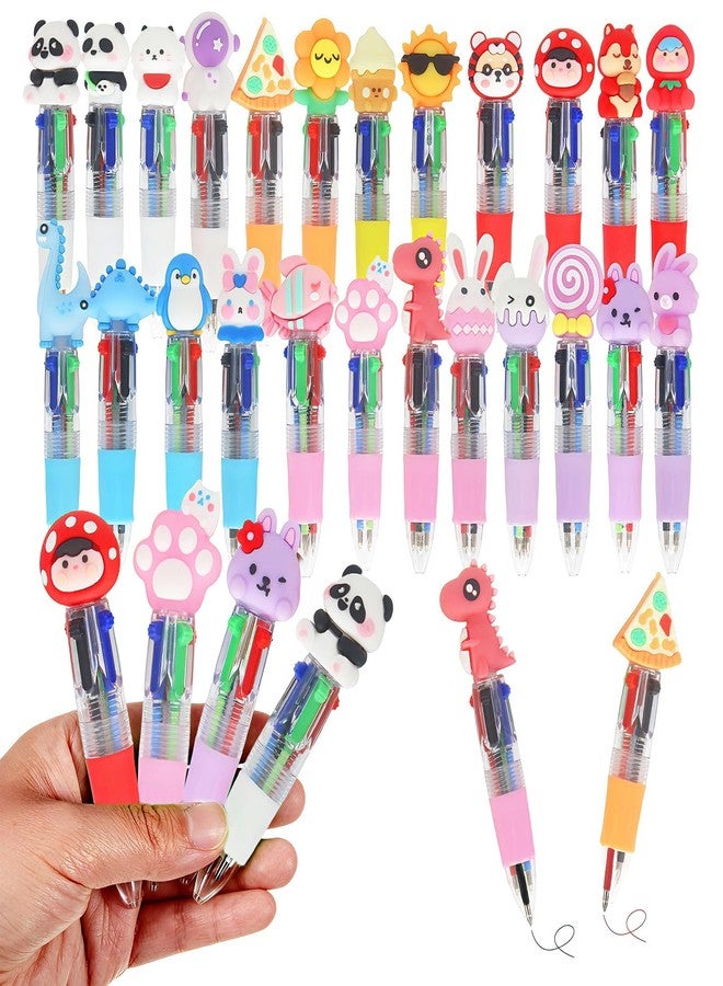 Zhirlyn Cute Pens Mini Multicolor Pen in One Fun Pens Bulk Cool Ballpoint Pens (Cute, 24) - Image 1