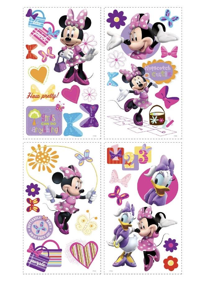 RoomMates RoomMates RMK1666SCS Minnie Bow-Tique Peel and Stick Wall Decals 10 inch x 18 inch  - Image 1