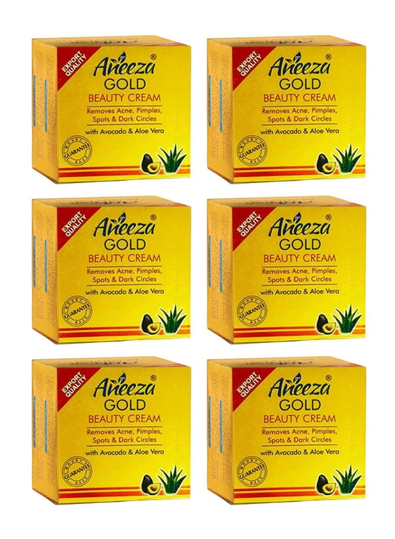 Aneeza Gold Beauty Cream- 6x30g - Image 1