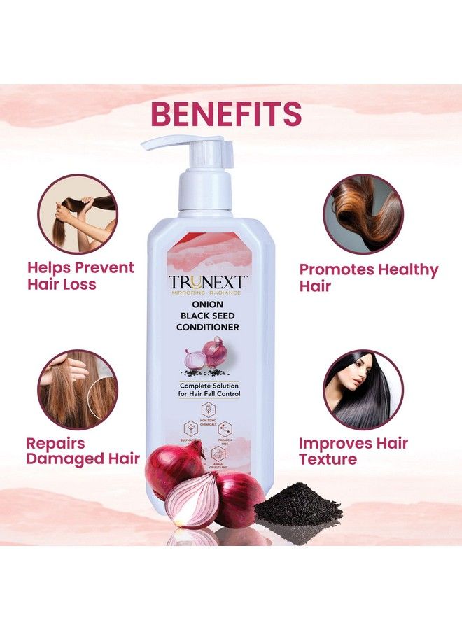 TRUNEXT Onion Conditioner Made With Onion Black Seed Deep Moisturizing And Nourishing Hair Conditioner For Women And Men 300 Ml - Image 5