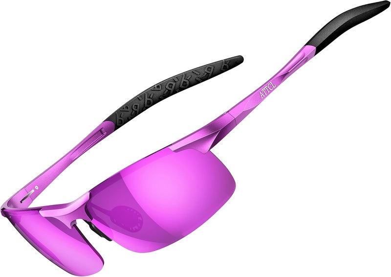 ATTCL Polarized Sunglasses Men Sports: UV Protection Anti Glare Wrap Around Lightweight Metal Driving Fishing Golf Running - Image 1