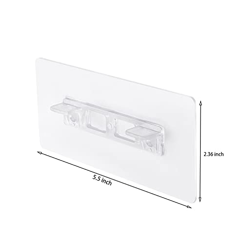 Ourart 24 Pieces Adhesive Shelf Bracket, Double Row Reinforced Design Shelf Support Pegs for Shelves Kitchen Cabinet Book Closet - Image 2