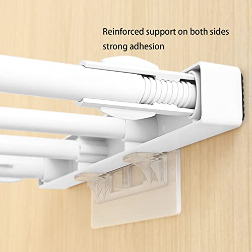 Ourart 24 Pieces Adhesive Shelf Bracket, Double Row Reinforced Design Shelf Support Pegs for Shelves Kitchen Cabinet Book Closet - Image 5