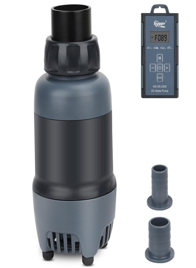 هايغر مضخة مياه هيجر 24 فولت تيار مستمر لأحواض السمك، 925 جالون/ساعة، 35 واط، طول 11.5 قدم، مضخة غاطسة مع وحدة تحكم، مضخة نافورة مياه بثلاث فوهات لأحواض الأسماك، البرك، أحواض السمك، التماثيل، الزراعة المائية - Image 1