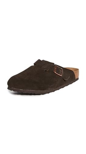 BIRKENSTOCK حذاء بيركنستوك بوسطن للرجال والنساء، جلد موكا، 42 م EU - Image 1