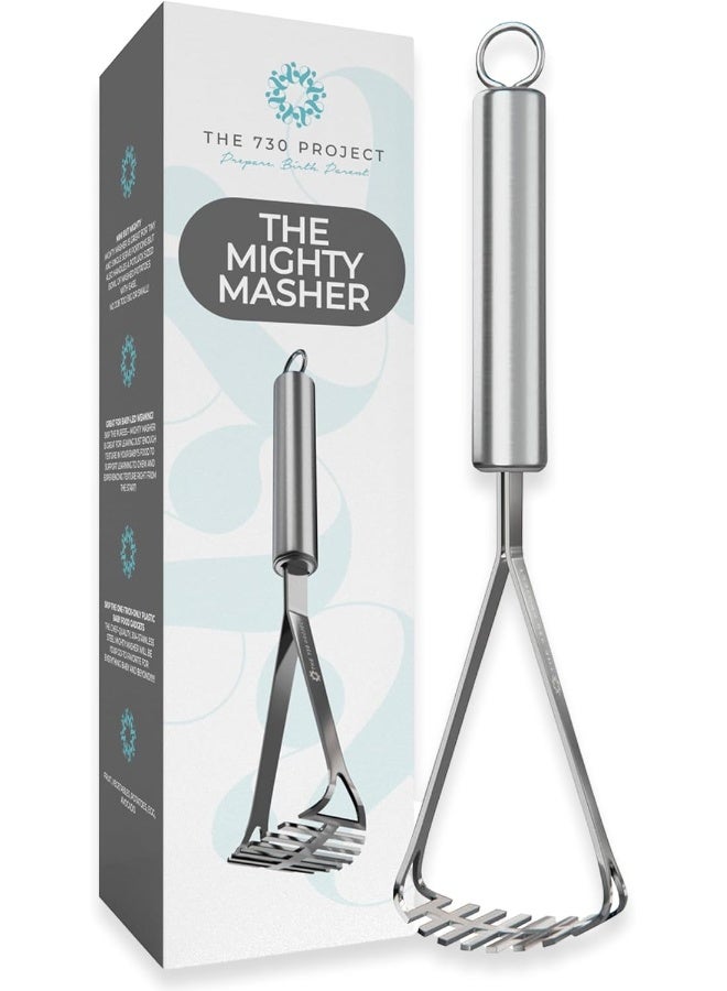 The 730 Project Mighty Masher â€“ Stainless Steel Baby Food Masher - Image 1