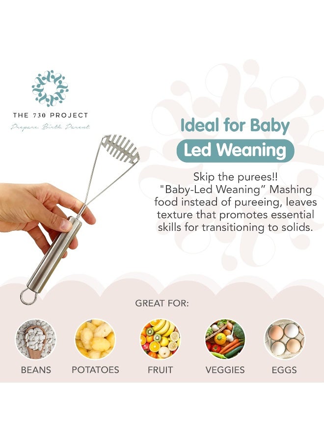 The 730 Project Mighty Masher â€“ Stainless Steel Baby Food Masher - Image 5