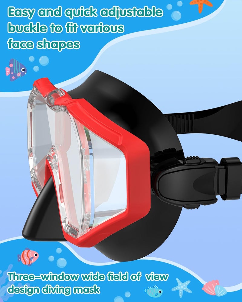 W WSTOO WSTOO Kids Swim Goggles with Nose Cover to Prevent Water Inhaling, Anti-Fog Leak-Proof Swimming Mask for Boys Girls Age 5-12 - Image 5