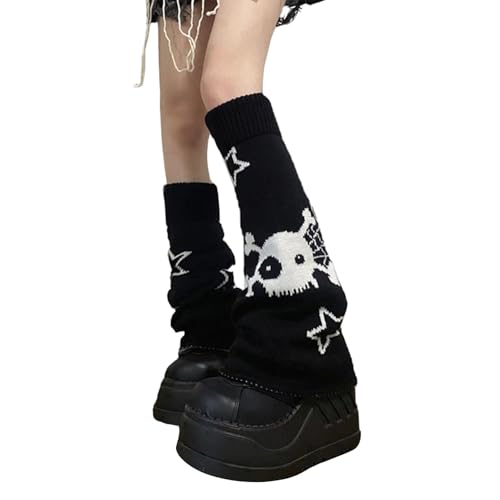 BdelrinQue Leg Warmers, Reversible Socks for Woman and Stockings for Girls, Black Winter Wear for Women Stylish, Fashion Accessories for Cosplay and Streetwear Outfits - Image 1