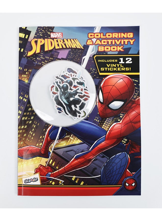 مارفل كتاب سبايدر مان للتلوين والانشطة مع ملصقات فينل - Image 1
