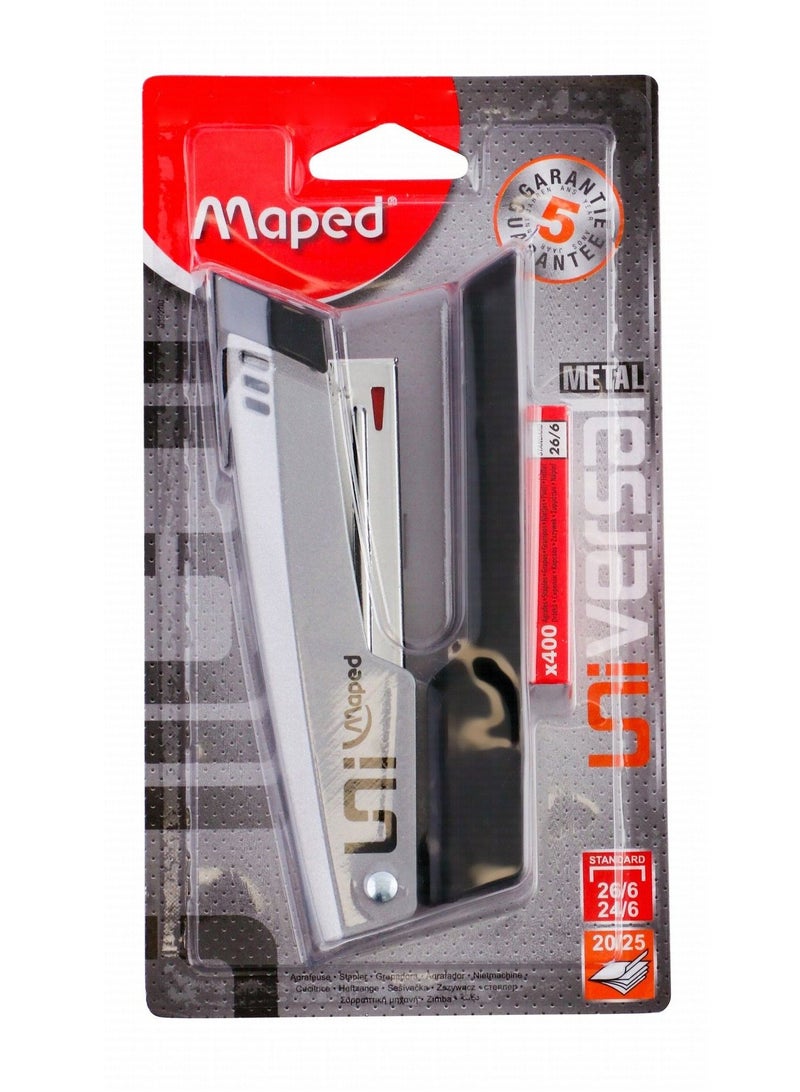 Maped Universal Half Strip Stapler With Pins Assorted Colours
