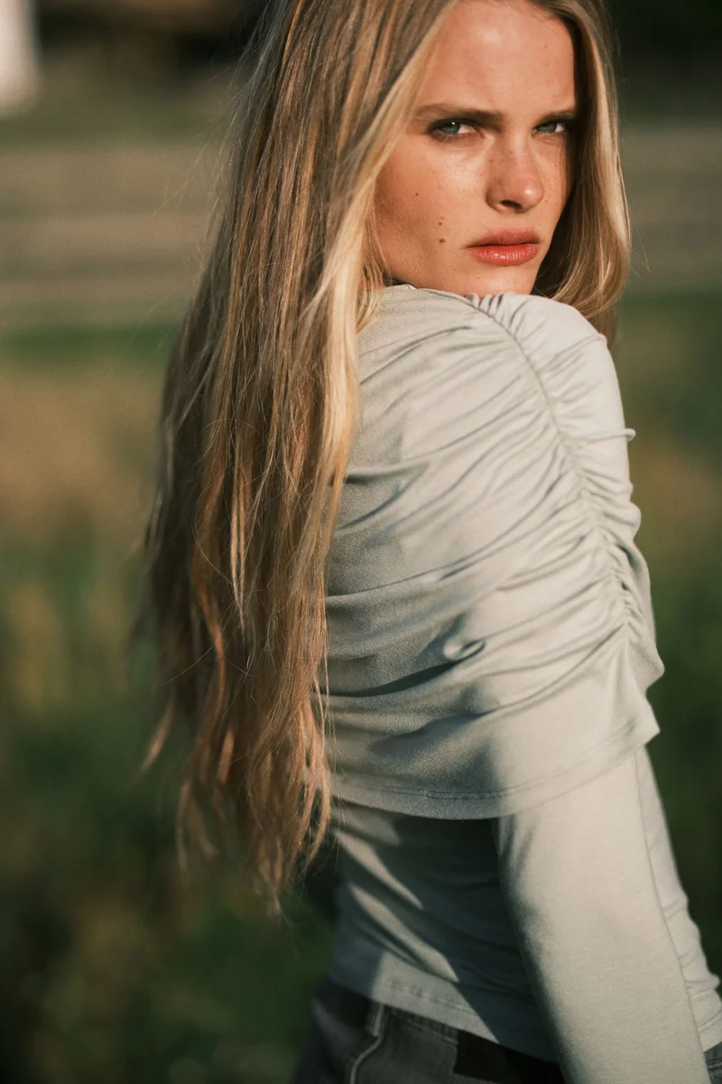 H&M Draped jersey top