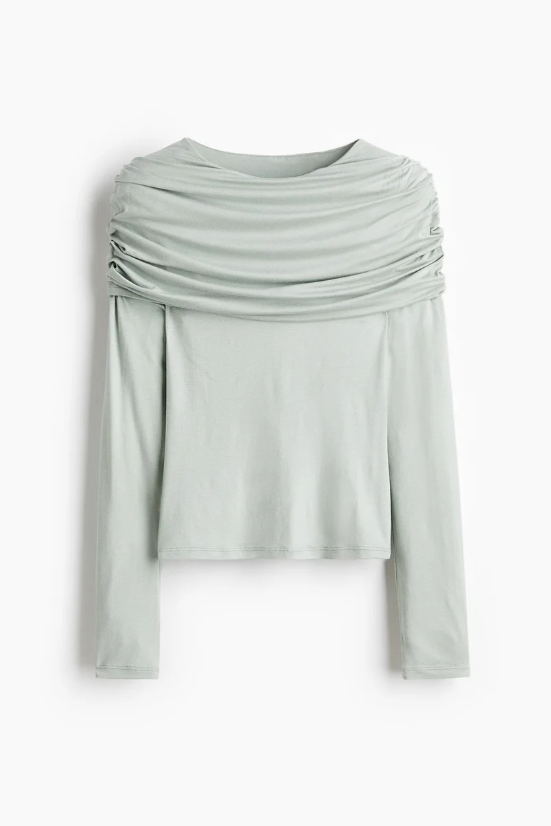 H&M Draped jersey top