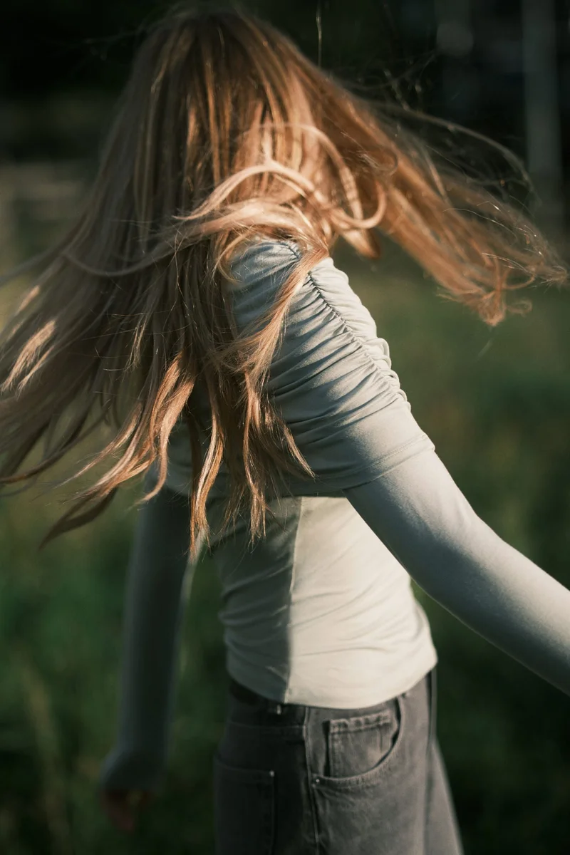 H&M Draped jersey top