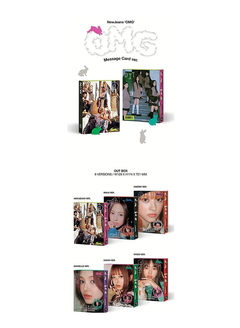 null - OMG New Jeans 1st Studio Album Message Cards New Jeans Version  Kpop CD with Photobook Lyrics Photocards and Sticker - Image 1