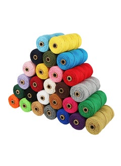 KASTWAVE Natural Cotton Cord Perfect Macrame Supplies DIY Crafts Cord, 3mm x 109 Yards Macrame Cotton Cord, 4 Ply Twisted Macrame Yarn (White)  - Image 5