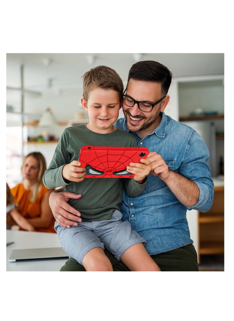 Aookay - Case for Samsung Galaxy Tab A9 Plus Tablet Case, Samsung Galaxy Tab A9 Plus Case with Adjustable Portable Shoulder Strap for Kids, Stand Thickned Cornor Shockproof Samsung Tab A9 Plus Case Cover (Red Black) - Image 1
