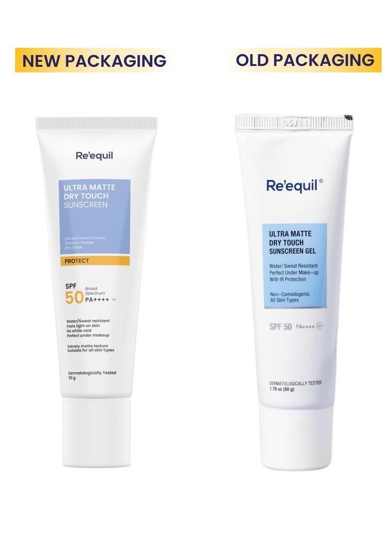 RE' EQUIL - RE' EQUIL Ultra Matte Dry Touch Sunscreen Gel SPF 50 PA++++ - Image 1