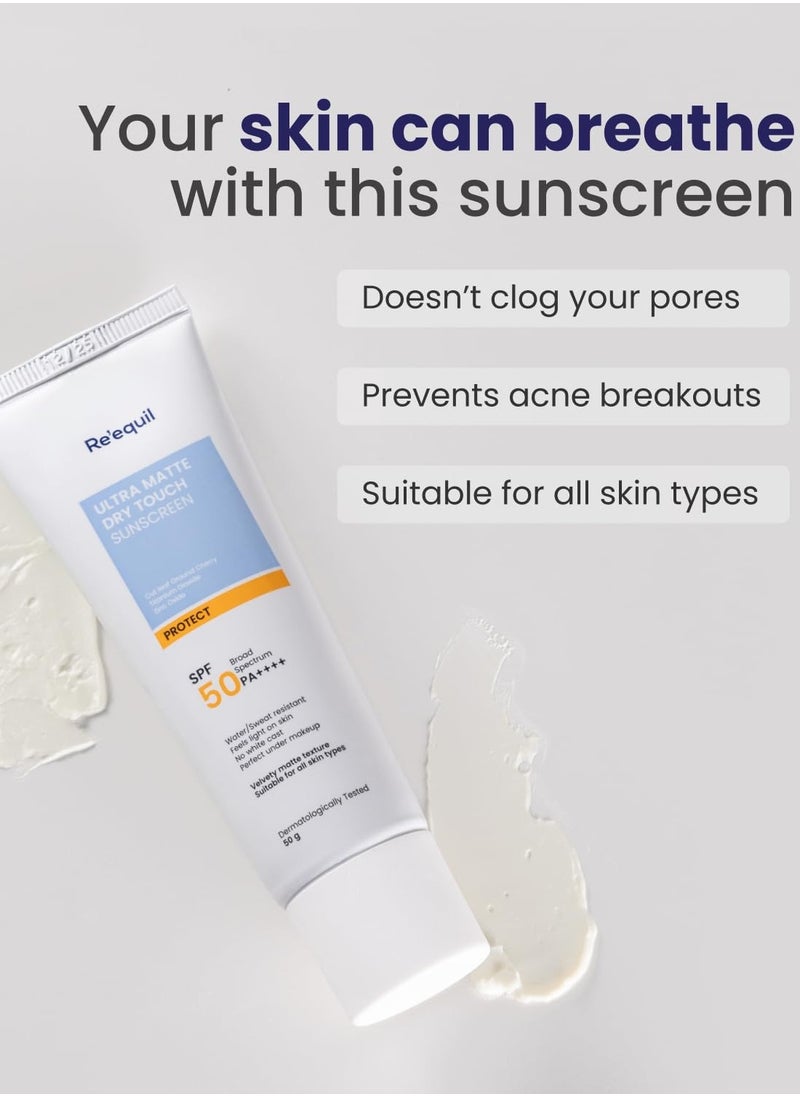 RE' EQUIL - RE' EQUIL Ultra Matte Dry Touch Sunscreen Gel SPF 50 PA++++ - Image 1