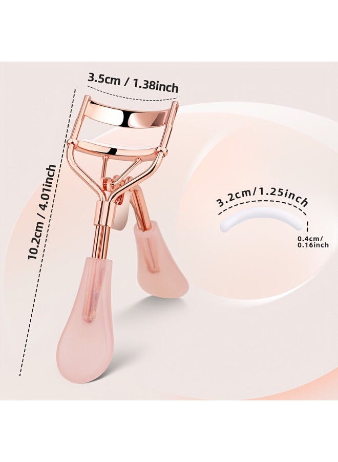Al Kanzi Pro Eyelash Curler, Beauty Tool with Comfort Liner for Precision Curl, Eyelash Curler, Shiny Handle, Rose Gold Eyelash Curler - Image 2