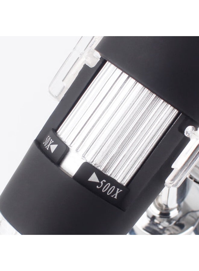 Mixout Digital Microscope, 500x Zoomable, High-definition Portable Electronic Magnifier, Usb Connected To Computer, Measurable - Image 3