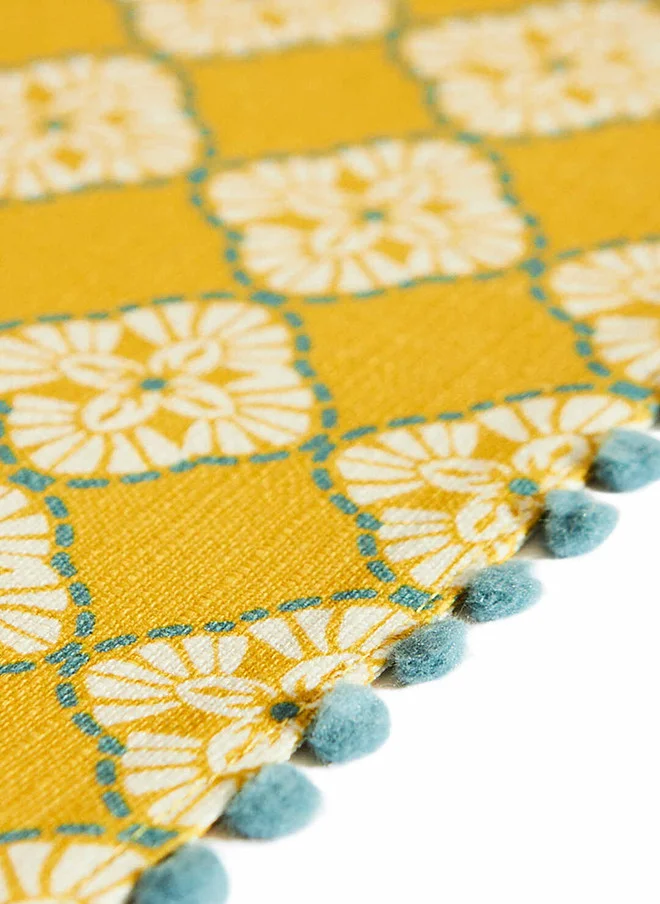 Chumbak  Pixel Jaal Table Runner - Yellow  | Best Price UAE