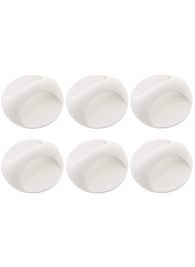 Trifecta Trifecta SelfStick Instant Cabinet Drawer Handle Helper 335inch Door Window Drawer Auxiliary Pulls Convenient Opening Stickon Handles Knobs White Pack 6 