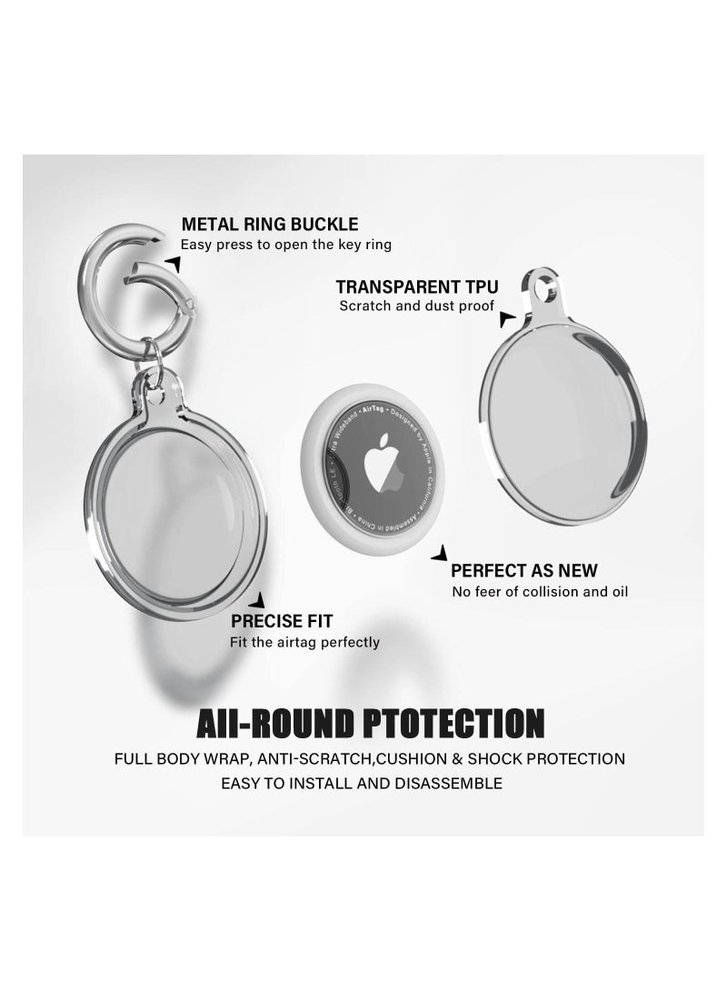 IPX8 Waterproof Case Cover for Apple Airtags with Keychain Anti-Scratch Full Body Protective Holder  - Image 4