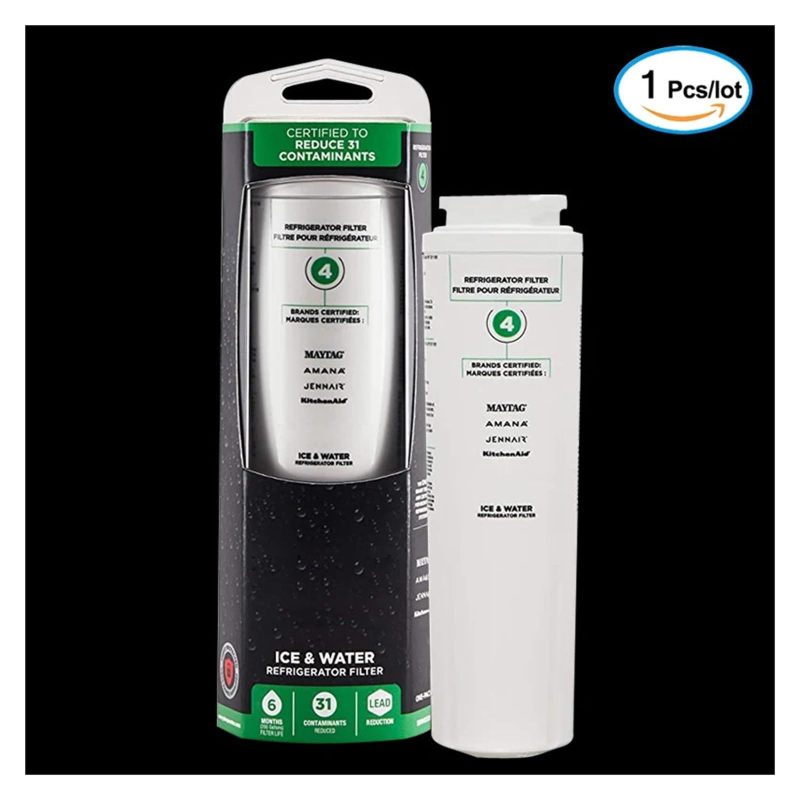 Refrigerator Water Filter: White Replacement Cartridge for Home Kitchen Refrigerator - Image 2