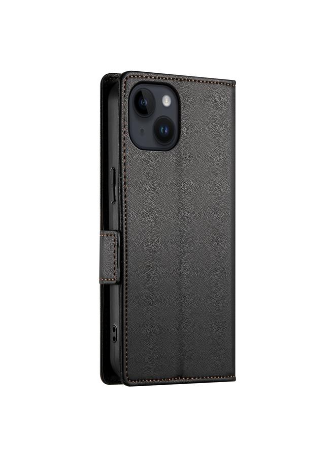 S-TOP Case For iPhone 14 Side Buckle Magnetic Frosted Leather Phone Case - Image 3